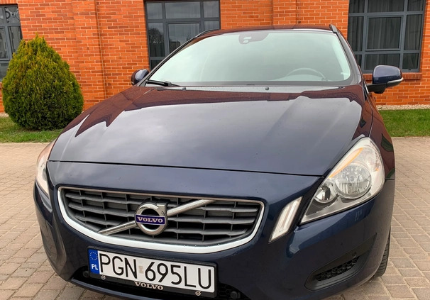 Volvo V60 cena 37999 przebieg: 215000, rok produkcji 2013 z Gniezno małe 781